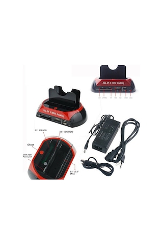 2.5-3.5 İnç Usb Ide Sata Esata Hdd Harddisk Dock Laptop Pc Ddc100