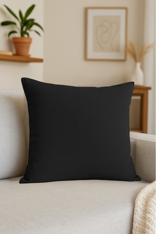Luna Serisi Kadife Dokulu Kırlent Kılıfı 45 X 45 Cm - Siyah