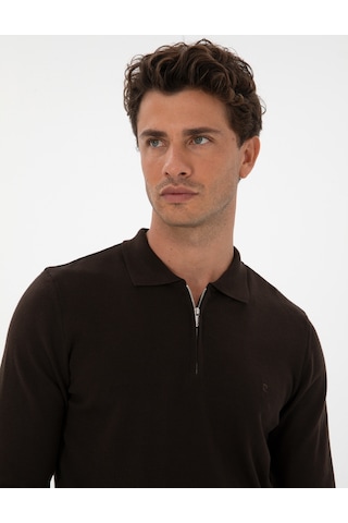 Pierre Cardin Erkek Koyu Kahverengi Kazak /triko 50314191-vr084 Koyu Kahverengi