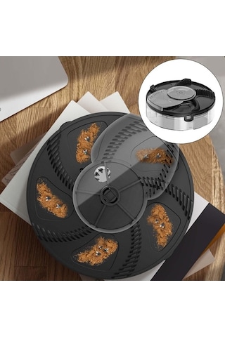 Createtech Suntek Dönen Elektrikli Sinek Kapanı Şarj Edilebilir Siyah Kontrol