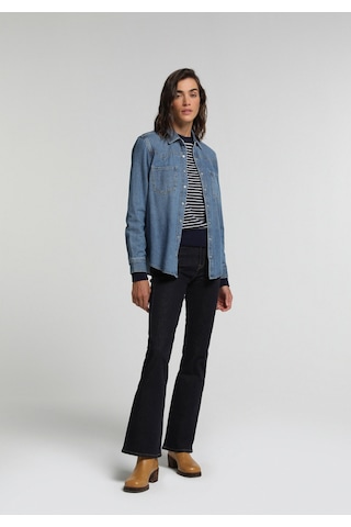 Colin's Colins Flare Fit Orta Bel Ispanyol Paça Kadın Dark İndigo Denim Jean Pantolon Cl1083042 Q1.v1 Dn45267