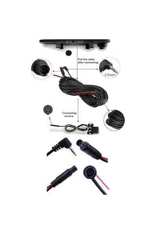NYF Geri Görüş Kamera Kablosu (MB-500 Wevolt Uyumlu) 10 M 4 Pin+2.5 MM