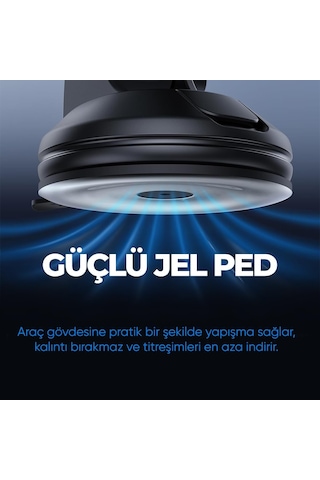 By Deji Active 360 Vantuzlu Araç İçi Telefon Tutucu - Vakumlu Akrobat Araba Telefon Tutacağı Genel