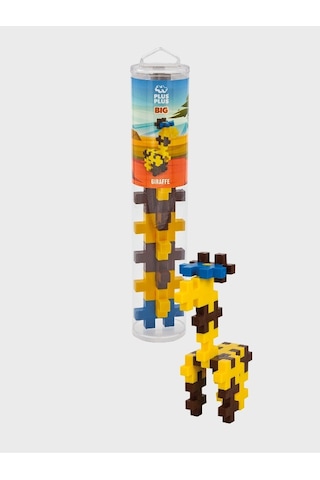 Plus - Plus Minecraft Temalı Silindir Kutuda Big Giraffe - Büyük Zürafa Lego Yapı Oyuncağı
