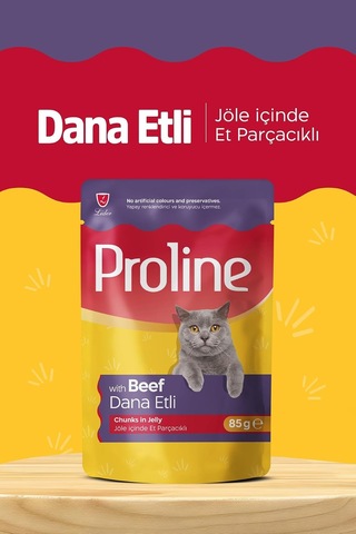 Pouch Dana Etli Yaş Kedi Maması, 22 X 85g
