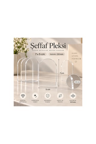 25 Adet 7x5 Cm Üstten Delikli Şeffaf Dökme Pleksi 2.8 Mm Kalınlık Akrilik Plaka Nikah Şekeri, Magnet Ve Hobi İçin Çok Renkli
