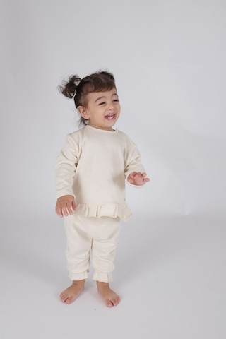 Totzee Fırfırlı Pantolon Bej