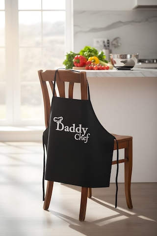 Daddy Chef - Siyah Mutfak Önlüğü Renkli
