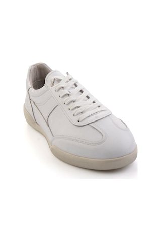 Beyaz Hakiki Deri Erkek Sneaker E01396002403 Beyaz