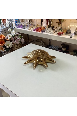 Dekoratif Seramik Deniz Kabuğu Gold Renk