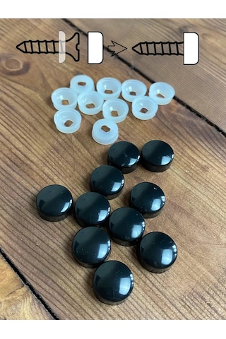 Metallomaster Mobilya Tıpaları Siyahtır, 100 Adet. 164359424 Siyah