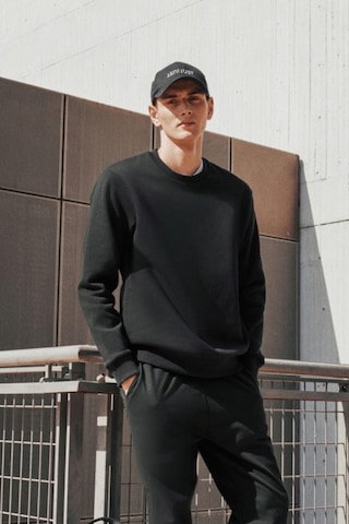 George Henry 2'li Paket Pamuklu Standart Fit Normal Kesim Bisiklet Yaka Sweatshirt Siyah