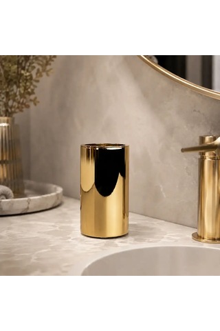 System Tezgah Üstü Diş Fırçalık Gold Renk Ba2004 007 Gl Çok Renkli