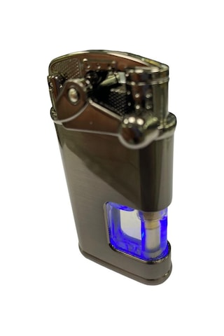 Elif Pürmüzlü Kırmızı Mavi Işıklı Çakmak Füme 709402 Füme