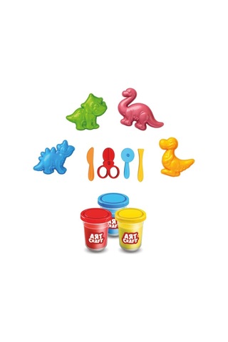 Mey İthalat 03995 Art Craft 3d Dinozorlar Hamur Set 168 Gr -fentoys