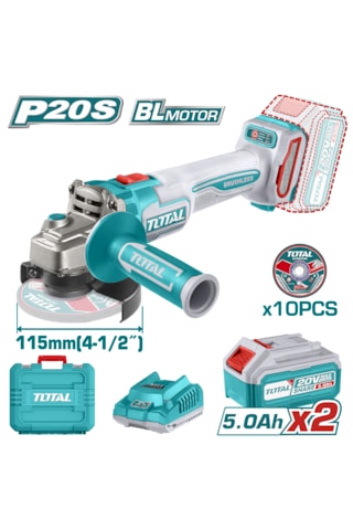 Total P20S Taglı211545 Lı-Ion 20 V 5.0 AH Akülü Taşlama Makinesi Total P20S Taglı211545 Lı-Ion 20 V 5.0 AH Akülü Taşlama Makinesi
