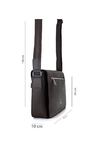Tamer Tanca Unisex Hakiki Deri Kahverengi Postacı Çanta 1012 2032 Cnt Y26 Kahve