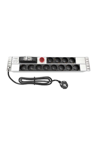 Amp Connect 19" 2u 12'li Schuko Sigortalı Volt/amper Gösterheli Kabinet Grup Prizi Pdu 16a