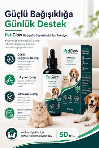 Patiglow Kedi Ve Köpek Bağışıklık Sistemi Damla