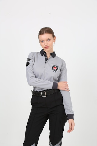 Yeni Tip Kamu Özel Güvenlik Kışlık Sweatshirt Armalı Gri