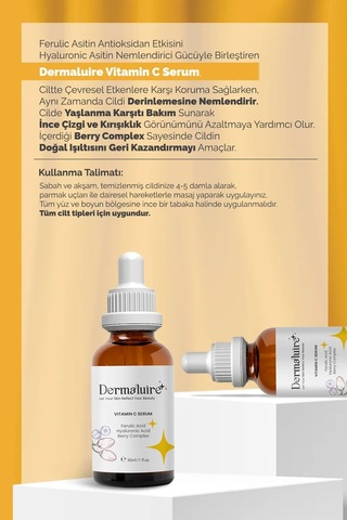 Dermaluire Collagen Peptide Serum 30 ML + Vitamin C Serum 30 ML