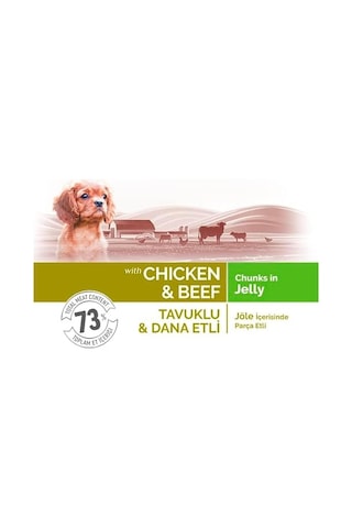 Pouch Tavuklu Dana Etli Yavru Köpek Konservesi 85 Gr