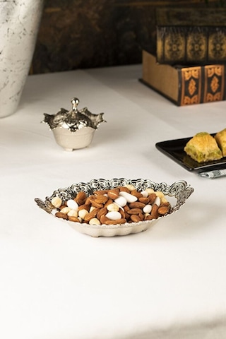 Motif Oval Hurmalık Gümüş Gümüş