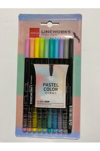 Fineliner Pastel Renk 10' Lu Kalem Seti