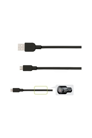 Sony CP-AB100 Micro Usb 2.4A Hızlı Şarj Ve Data Kablosu 100 CM Siyah