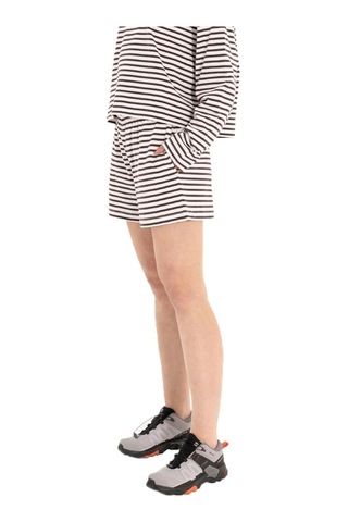 Inguz Stripe Pamuk Şort Siyah - Beyaz