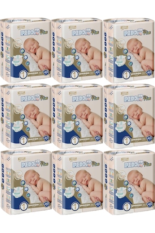 Pedo Plus Bebek Bezi Beden:1 2-5kg Yeni Doğan 360 Adet Jumbo Ek 9'lu