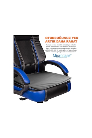 Microcase 3d Ortopedik Oto Araç Oyuncu Koltuk Minderi 2 Adet Al4337 Siyah Genel