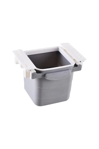 Mini Masa Çöp Kovası Plastik Tezgah Altı Geri Çekilebilir Yapışkanlı Görünmez Bölme Pratik Çok Renkli