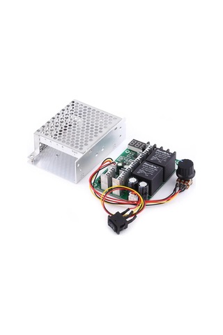10v-55v 40a Pwm Fırçalı Dc Motor Sürücü Cw Ccw Ters Hareket Anahtarlı Ve Led Ekranlı