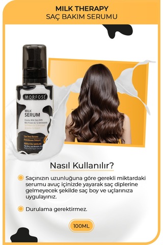 Morfose Milk Therapy Keratin Saç Serumu 2 x 100 ML