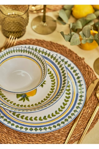 Bella Maison Lemoncello Porselen 24 Parça 6 Kişilik Yemek Takımı Çok Renkli