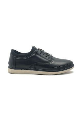 Dropland 7863 Hakiki Deri Erkek Casual Ayakkabı Siyah