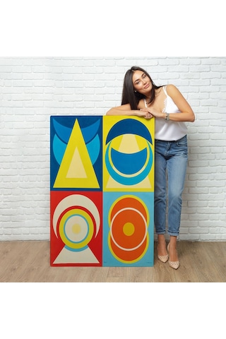 Miyrem^ Canvas Serie Auguste Herbin - Lune I Tablo-7358