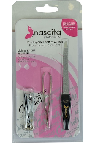 Nascita Cımbız Kısa Törpü Tırnak Makası Profesyonel Bakım Seti 3'lü