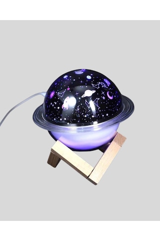 Usb Projeksiyon Gece Lambası Ve Hava Nemlendirici Aromaterapi Destekli, Taşınabilir Mini