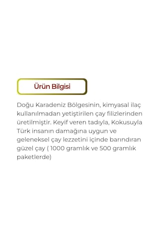 Esvet Çay Filizi Dökme Siyah Çay Rize Türk Çayı 500 Gx5 2.500 G