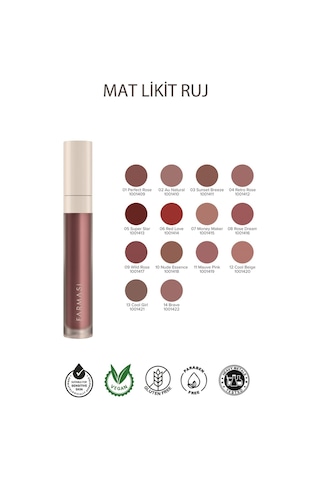 Farmasi Mat Likit Ruj 09 Wild Rose