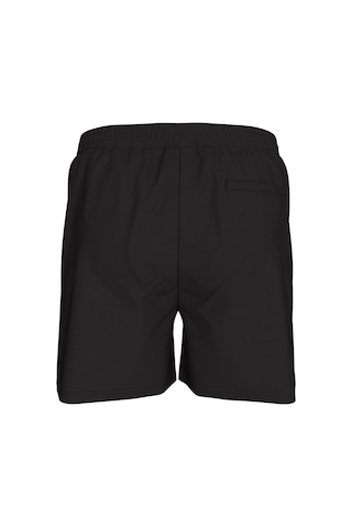 Calvin Klein Erkek Orta Boy Bel Kemeri İpli Ayarlanabilir Siyah Yüzme Şortu-13593 Siyah