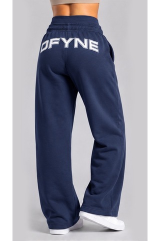 Dfyne Regular Kadın Lacivert Bol Paça Oversize Eşofman Altı