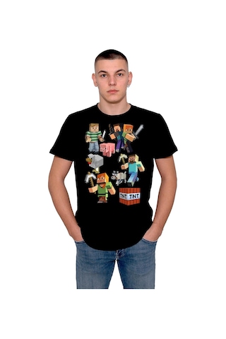 Minecraft Logo Lego Oyun Game Tişört Unisex T-shirt 001