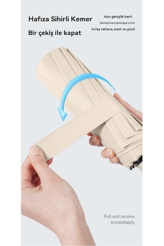 Tam Otomatik Ters Katlanır Şemsiye Karabina-mavi 04 Lacivert