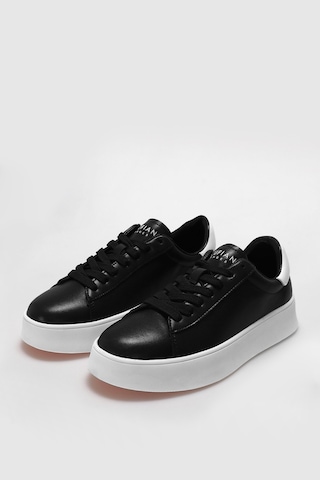 Lufian 111230254 Anton Sneaker Erkek Deri Ayakkabı Siyah
