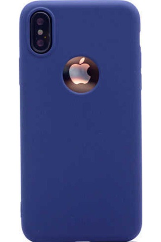 Apple Uyumlu iPhone Xs Max 6.5 Kılıf Zore Premier Silikon Kapak Lacivert
