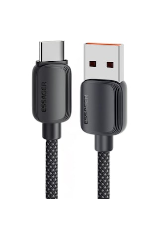 Essager E-marker Çipli 1mt 7a 100w Usb To Type C Şarj Kablosu 480mbps Veri Aktarım Şarj Akım Korumalı Kopmaz Kablo Desen - Ben10