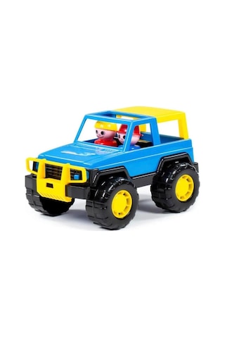 Safari Jeep Aracım Eğlenceli Ve Dayanıklı Özel Tasarım Mavi 22 Cm Oyuncak Arazi Aracı